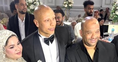 وليد صلاح الدين يحضر حفل زفاف عمرو الجزار لاعب الأهلى