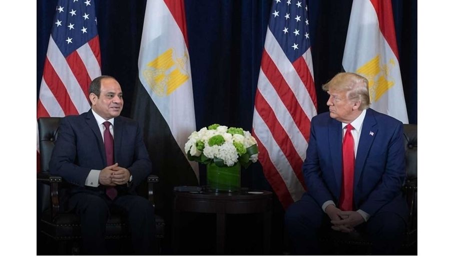 السيسي يشكر ترامب على جهوده لاستعادة السلام والاستقرار في الشرق الأوسط