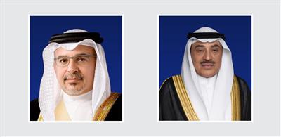 سمو ولي العهد يتلقى اتصالًا من ولي عهد مملكة البحرين أدان خلاله الاعتداءات الإيرانية الآثمة