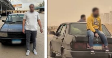 تريند الموت فى الشروق.. الأمن يضبط سائقاً عرّض حياة شابين للخطر فوق سقف سيارته