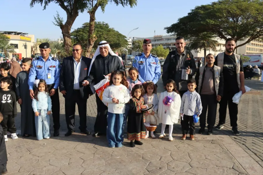 مرتبات الأمن العام تشارك المواطنين فرحة عيد الفطر
