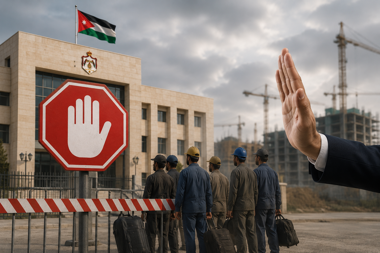 جو 24 : وزارة العمل توضح تفاصيل قرار وقف استقدام العمالة غير الأردنية