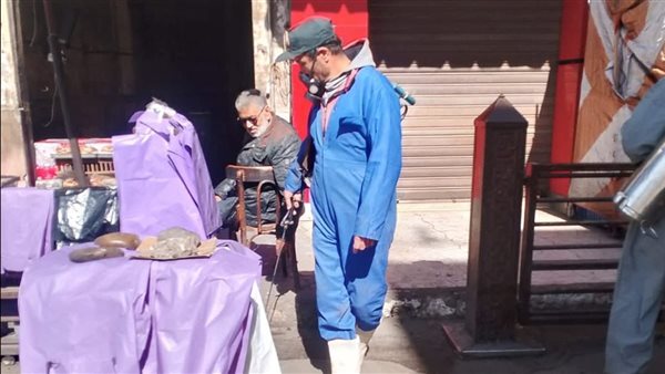 تعزيز الإجراءات الوقائية بدمياط، تعقيم شامل للأسواق وساحات المساجد لمواجهة ناقلات الأمراض