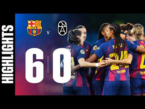 HIGHLIGHTS | FC BARCELONA 6 vs 0 BADALONA WOMEN