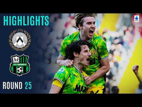 UDINESE-SASSUOLO 1-2 | HIGHLIGHTS | Sassuolo Turn It Around in Two Minutes