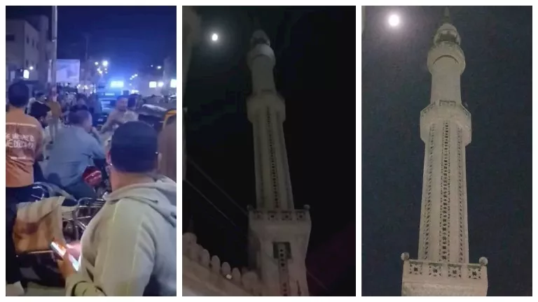 شاب يعتلي مئذنة مسجد ويهدد بالانتحار في الدقهلية