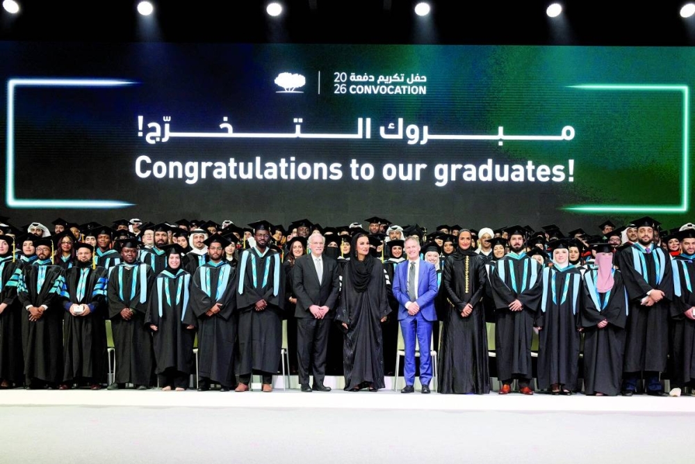 صاحبة السمو تشهد حفل تكريم خريجي مؤسسة قطر 2026