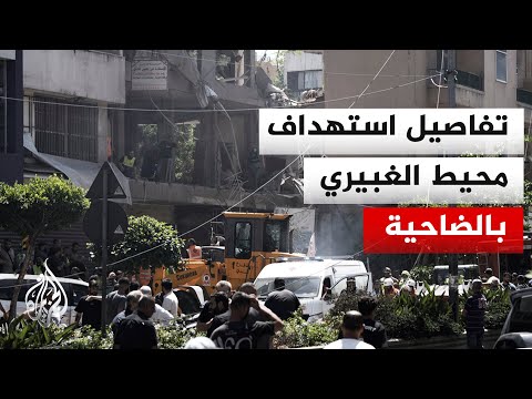 Al Jazeera camera captures the aftermath of the Israeli strike on an apartment in the Southern Su...