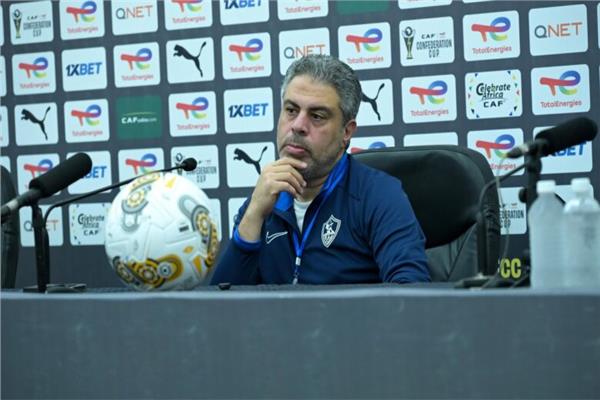 معتمد جمال والجزيري يحضران المؤتمر الصحفي قبل لقاء الزمالك وأوتوهو بالكونفدرالية