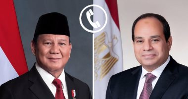 الرئيس السيسى يؤكد خلال اتصال مع رئيس جمهورية إندونيسيا دعم مصر لأمن وسيادة الدول العربية الشقيقة ورفض المساس باستقرارها أو انتهاك سيادتها تحت أي ذريعة.. سوبيانتو: نقدر جهود مصر لاستعادة الاستقرار وخف