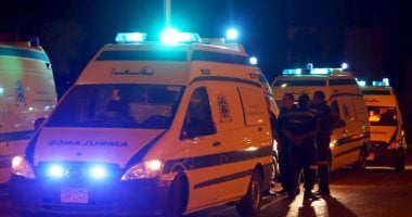 إصابة 16 شخصًا في حادث انقلاب سيارة ربع نقل بطريق القصير