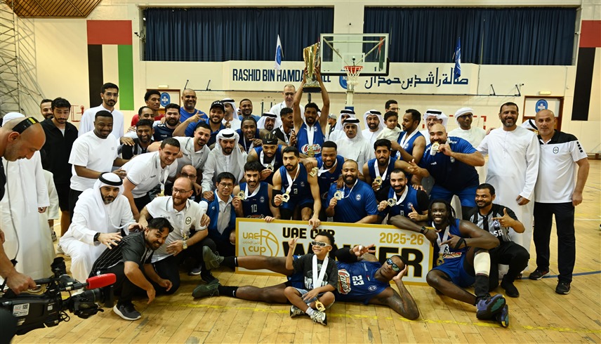 النصر يفوز على شباب الأهلي ويتوج بطلاً لكأس الإمارات لكرة السلة