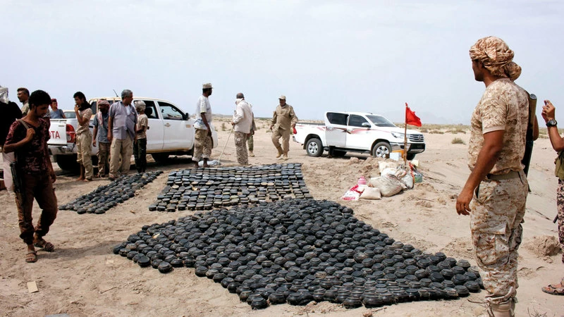 حذرت من كارثة إنسانية.. «ميون»: الألغام تقتل 1367 مدنياً في اليمن