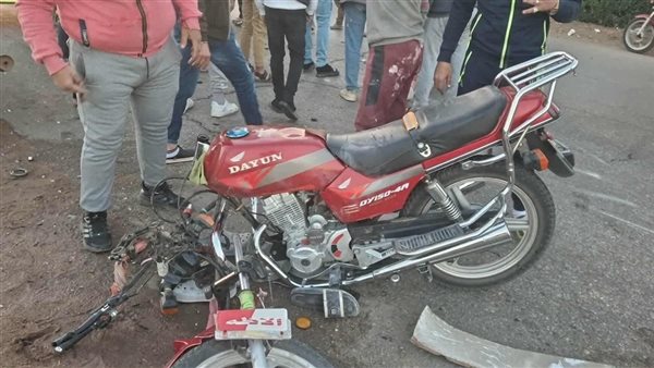 مصرع 4 شباب في حادث تصادم موتوسيكل على طريق "المنصورة