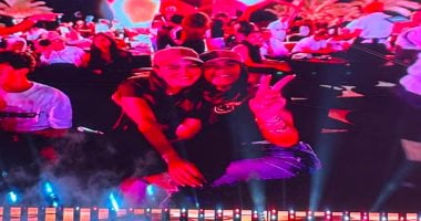 ريهام عبد الغفور ودينا الشربينى وصبا مبارك يحضرون فى Egyptian Fan Zone بالعاصمة الجديدة