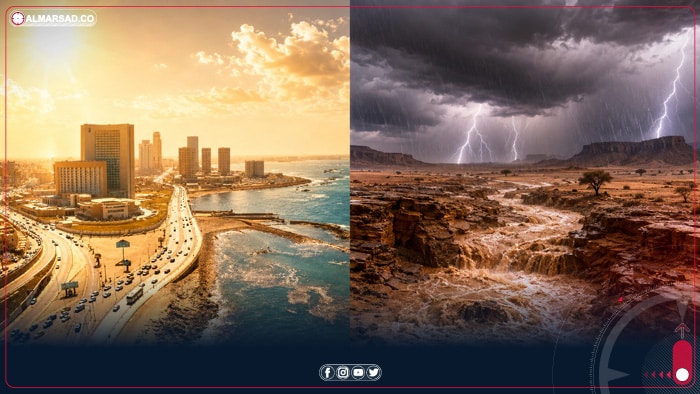 الأرصاد: أجواء ساخنة على معظم مناطق ليبيا وأمطار رعدية على مناطق بالجنوب