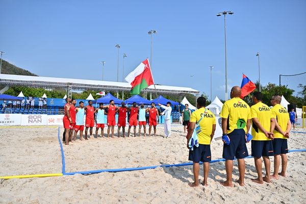 المنتخب الوطني لكرة اليد الشاطئية يفوز على المالديف في الألعاب الآسيوية