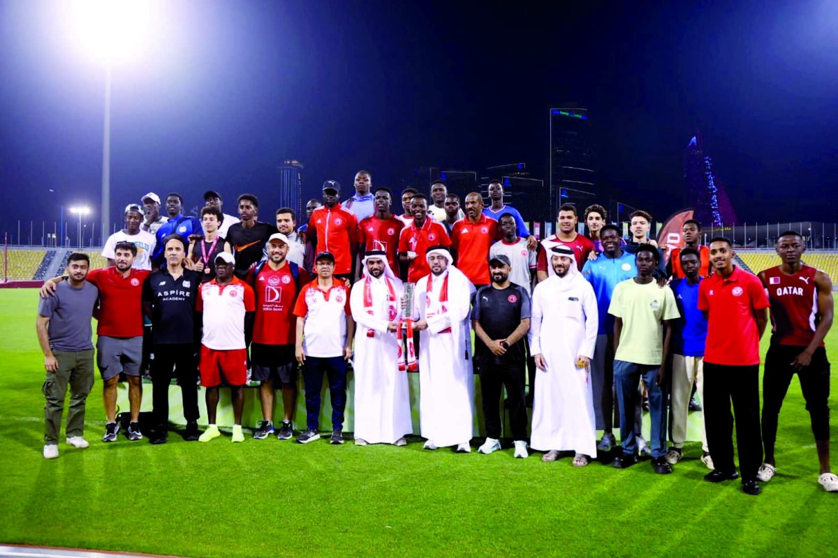 ‫ العربي بطلاً لكأس قطر لألعاب القوى
