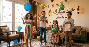 مفاجآت وألعاب ورسائل حب.. طرق مبتكرة لإسعاد الأطفال في العيد