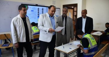 رئيس مياه الجيزة يتابع سير اختبارات آخر العام لطلاب المدرسة الثانوية الفنية