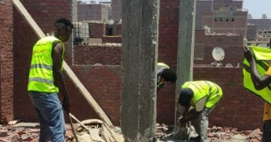 إزالة مخالفات بناء خلال حملات فى أرض اللواء بحى العجوزة