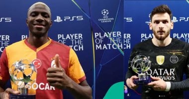 أوسيمين وكفاراتسخيليا يتصدران نجوم رجل المباراة فى دوري أبطال أوروبا