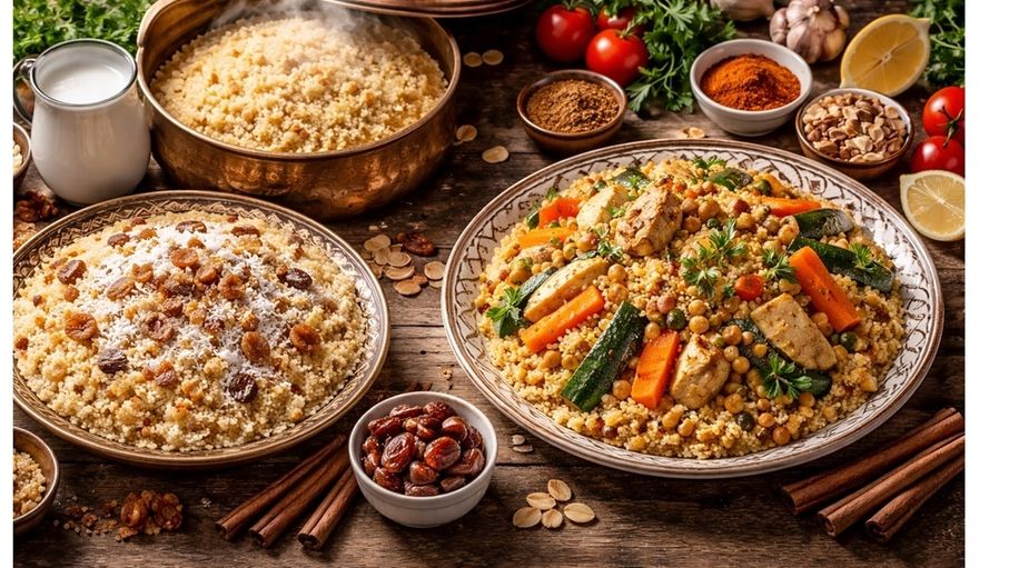 الفارق بين الكسكسي المصري والشامي وفوائد كلٍّ منهما