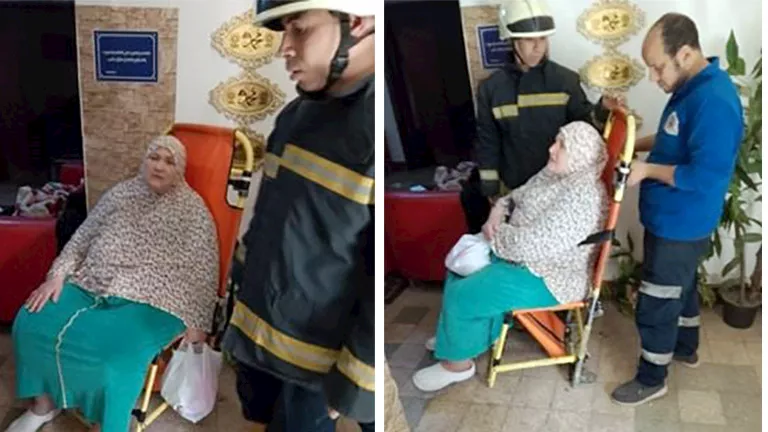 موقف إنساني لأمن القاهرة في نقل سيدة للمستشفى بعد استغاثتها