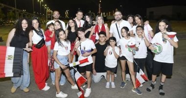 وزراء وفنانين ومشاهير يحتفلون بأداء منتخب مصر أمام بلجيكا في العاصمة الإدارية