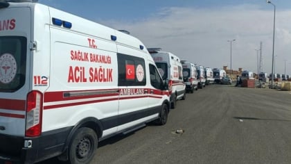 سيارات إسعاف تركية تنضمّ إلى فريق الطوارئ في مديرية الصحة بحلب