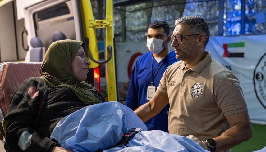 المستشفى الإماراتي العائم يواصل استقبال مصابي ومرضى غزة