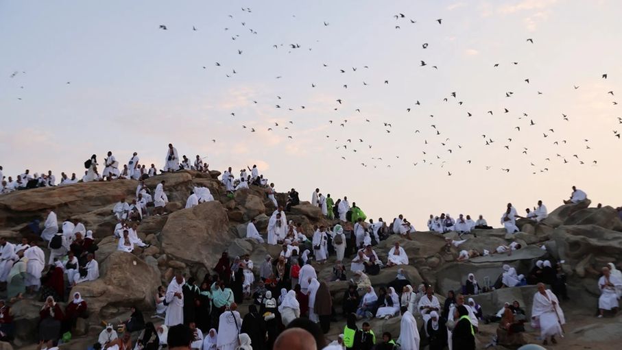 الحجاج يتوافدون إلى عرفات لأداء الركن الأعظم للحج