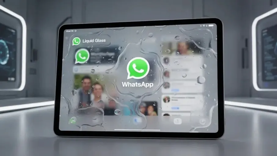 واتساب يجلب تصميم Liquid Glass إلى تطبيق iPad