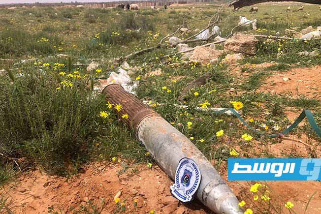 العثور على قذيفة من مخلفات الحرب في غريان