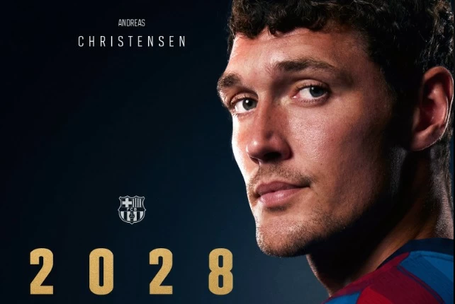 رسمياً.. كريستنسن مستمر مع برشلونة حتى 2028