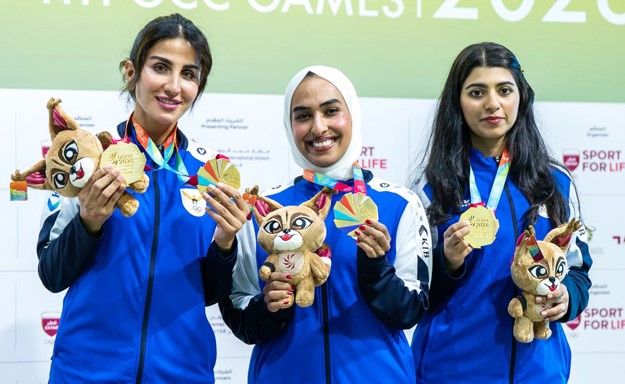 3 ذهبيات وفضية للرماية في «الألعاب الخليجية»