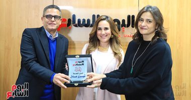 اليوم السابع يكرم النجمة شيري عادل بعد نجاحها في مسلسل فن الحرب