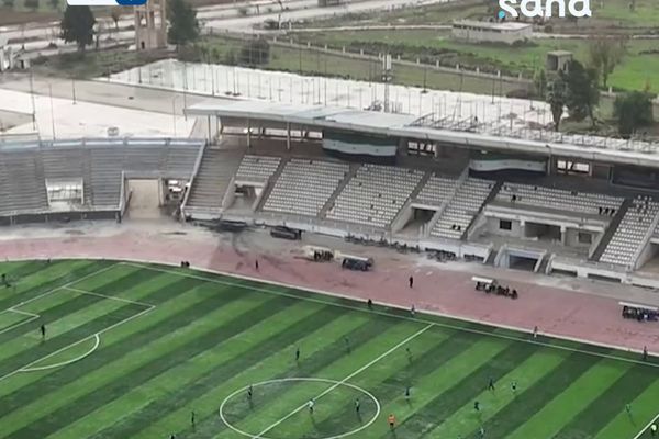 لقاء ودي يجمع قدامى الشعلة وقدامى الشيخ مسكين على ملعب البانوراما في درعا