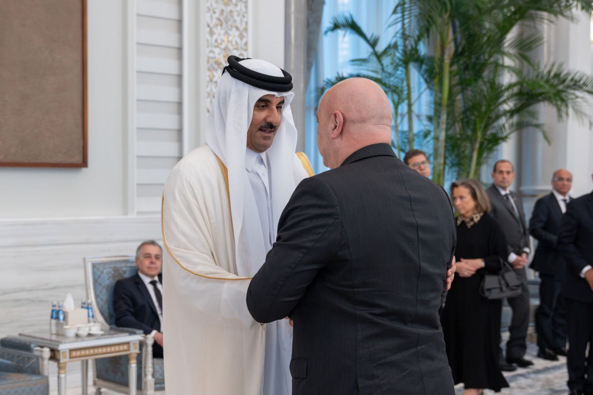 ‫ سمو الأمير يستقبل الرئيس اللبناني