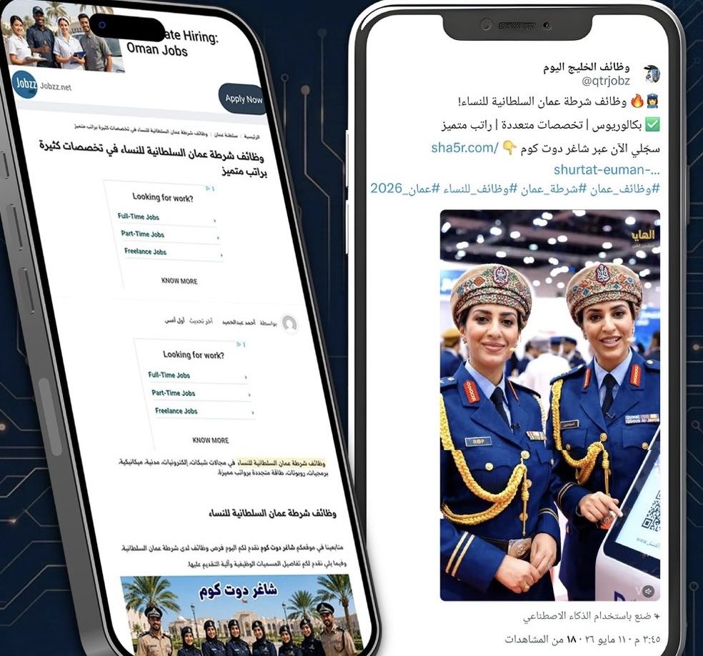 الإدارة العامة للتحريات ترصد احتيالاً جديداً عبر منصات إلكترونية تروج لوظائف شرطة وهمية