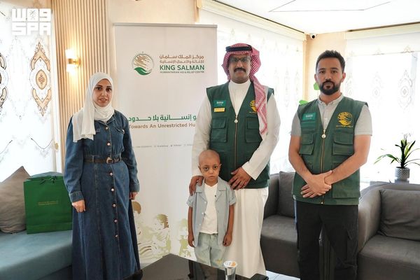 المملكة تؤمن الرعاية التخصصية لطفل فلسطيني مصاب بالساركومة العضلية المخططة