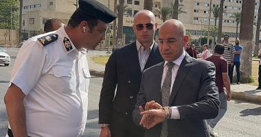 مدير أمن بورسعيد يتفقد محيط لجان الثانوية العامة