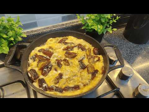 A different kind of suhoor 😋 Date omelet, Deir style