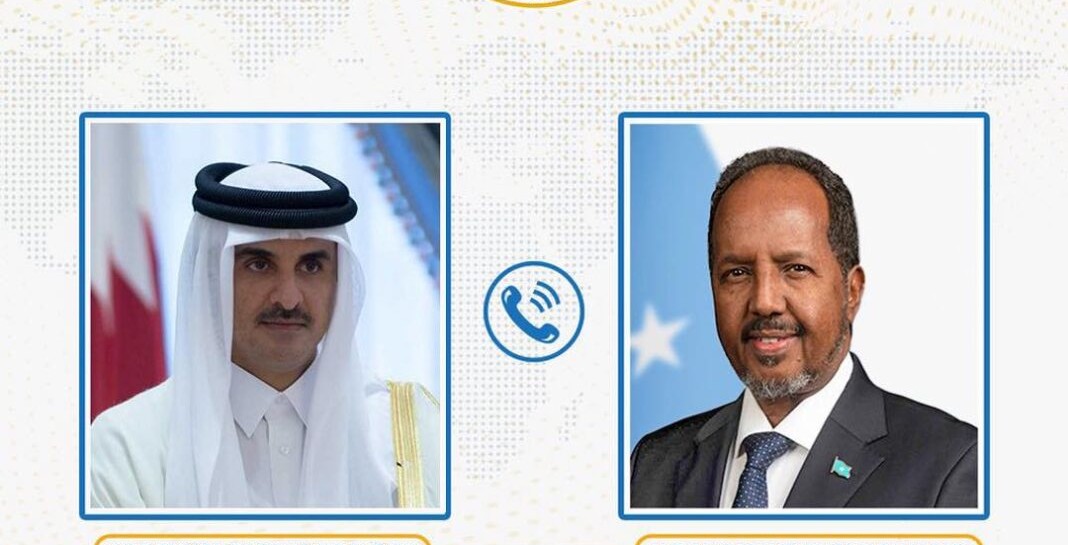 الرئيس الصومالي يجري محادثات هاتفية مع أمير قطر لبحث تعزيز العلاقات