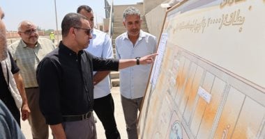 محافظ المنوفية يتفقد مشروع محطة معالجة صرف صحى كفر داود