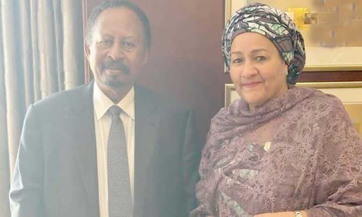 حمدوك بحث حرب السودان مع مسؤولة أممية