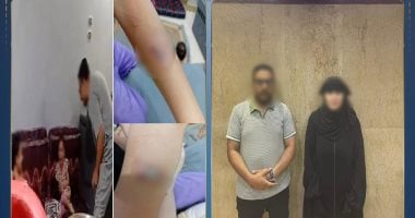 الداخلية تضبط أب وأم بعد تداول مقطع تعديهما على طفليهما فى حلوان