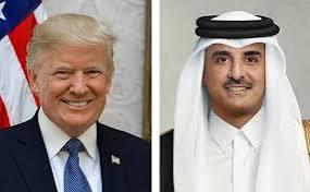 أمير قطر والرئيس الأمريكي يبحثان آخر المستجدات في المنطقة هاتفيا