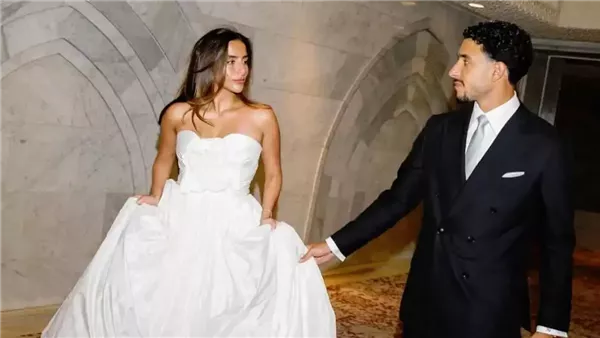 مراتي، عمر مرموش ينشر صورا جديدة من حفل زواجه بـ جيلان الجباس