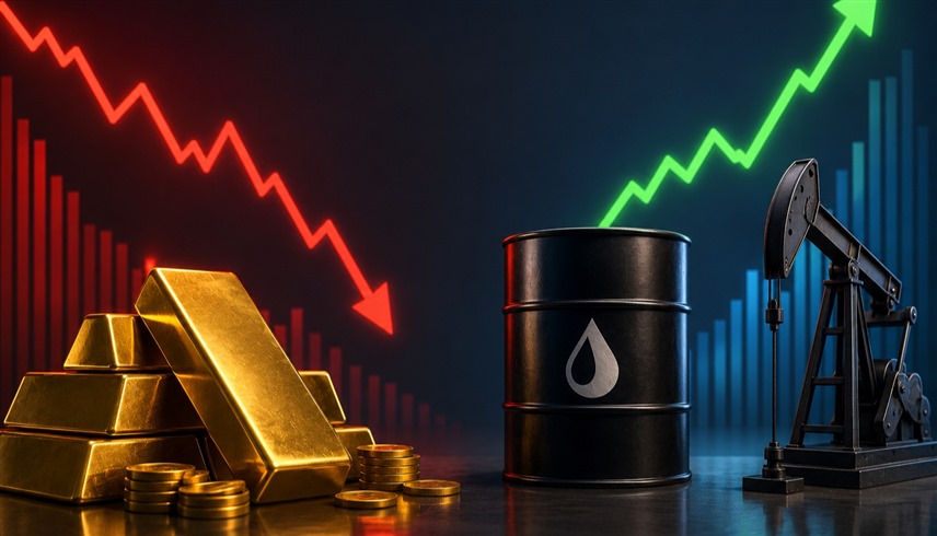 النفط يرتفع والذهب يتراجع وسط ترقب التطورات العالمية